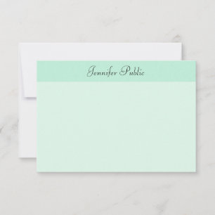 Mint Green Template Elegant Handwritten Script