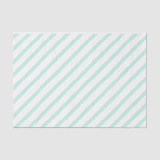 Mint Green Tissue Paper with Stripes