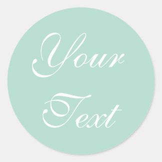 Mint Green Wedding Envelope Seals with Custom Text