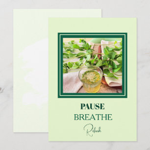 Mint Green Wellness & Self-Care Postcard