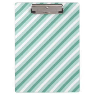 Mint Green White Fleur De Lis Delicate Pastel Clipboard