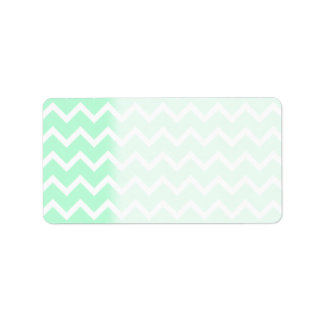 Mint Green Zigzag Chevron Stripes. Label