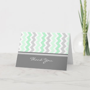 Mint Grey Baby Shower Hostess Thank You