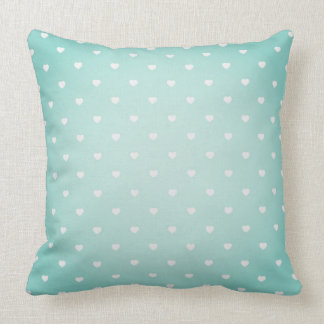 Mint Heart Pattern Cushion