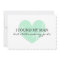 Mint heart Will you be my bridesmaid request cards