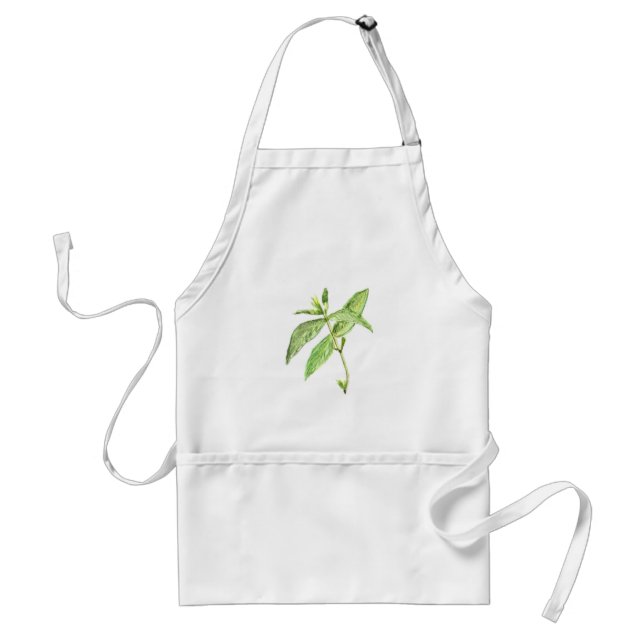 Mint herb standard apron (Front)