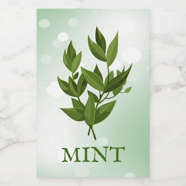 Mint Herbs Label (Single Label)