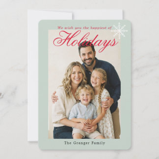 Mint Holiday Card