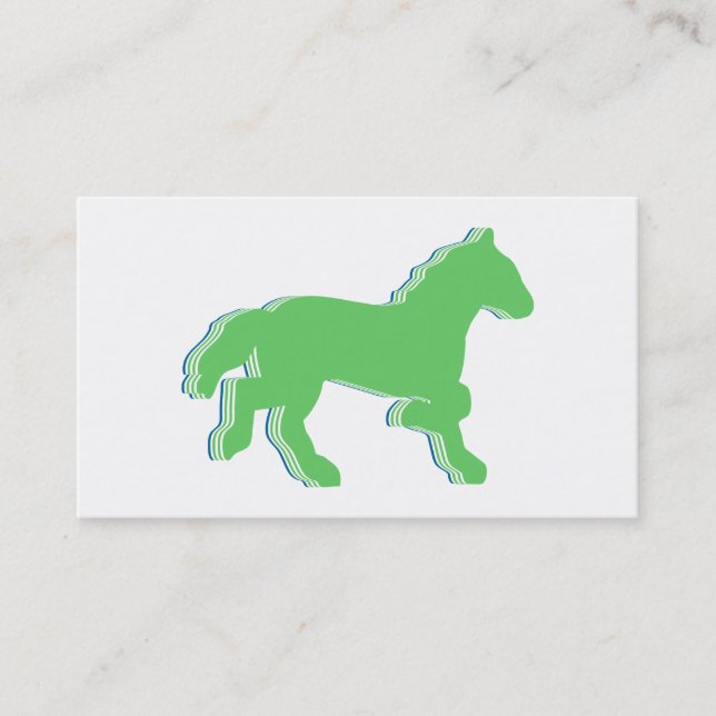 mint horse business card (Front)