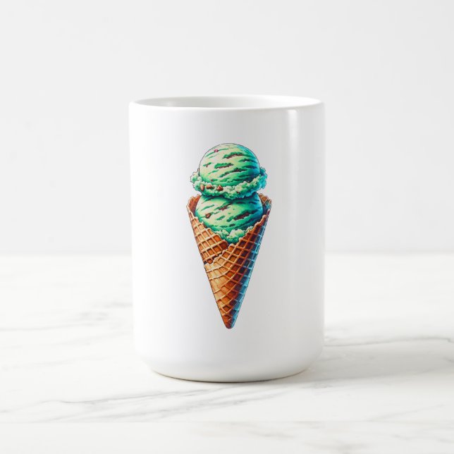 Mint ice cream coffee mug (Center)