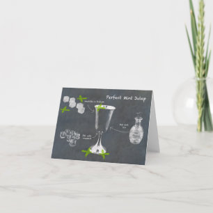 Mint Julep Cocktail Card