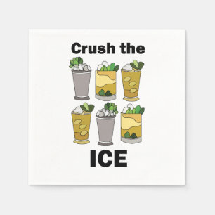 Mint Julep Cocktail Crush The Ice Party Napkin