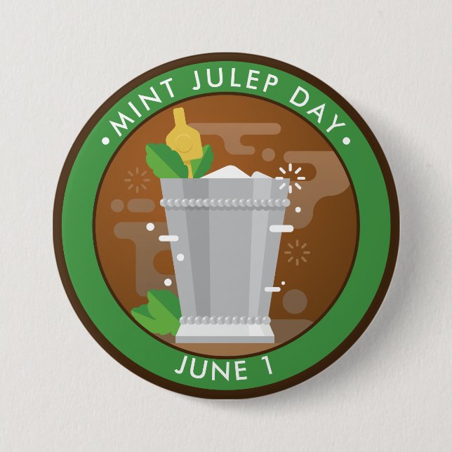 Mint Julep Day 7.5 Cm Round Badge (Front)