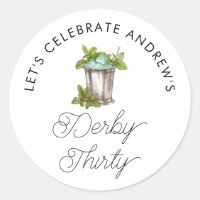 Mint Julep Horse Race Derby Thirty Birthday