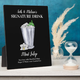 Mint Julep • PERSONALIZE this Signature Drink Plaq Plaque