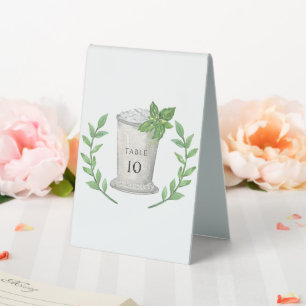 Mint Julep Table Numbers