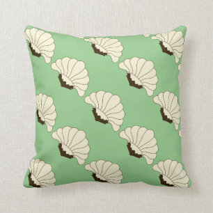 Mint Julep Vintage Art Deco Blooms Pattern Cushion
