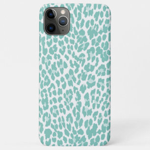 Mint Leopard Pattern iPhone 11 Pro Max Case