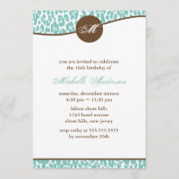 Mint Leopard Print Birthday