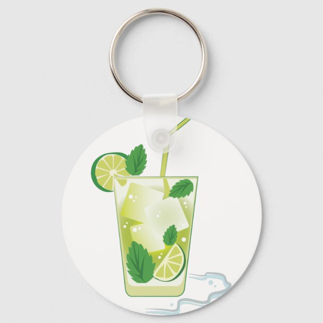 Mint & Lime Drink Key Ring (Front)