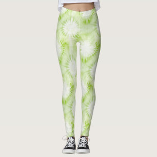 Mint Lime Green Tie Dye Leggings