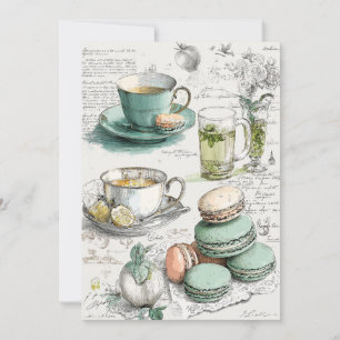 Mint & Macarons   Minty Fresh Invitation