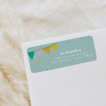 Mint Magic Show Return Address Labels<br><div class="desc">Top off your show-stopping theme with beautiful return address labels. This playful Magic Show design features hand-drawn illustrations full of fun and eye-catching magic against a rich mint background! Customise with your own details and round out the party with the full Magic Show party supply suite.</div>