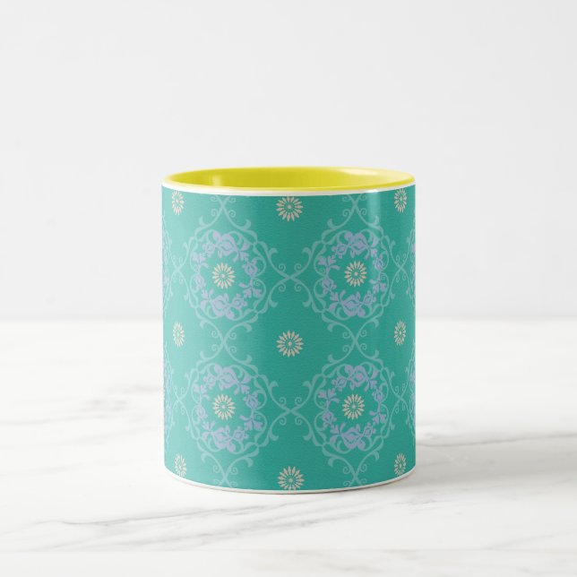 Mint Medallion Elegance Mug (Center)