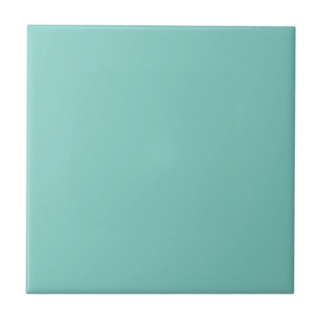 Mint Mint Green Solid Colour Ceramic Tile (Front)