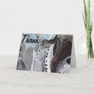 “Mint mocha bubbles with foam” Thank you Card