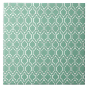 Mint Moroccan Pattern Tile
