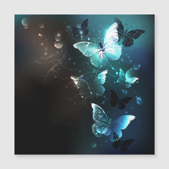 Mint Night Butterflies (Front)