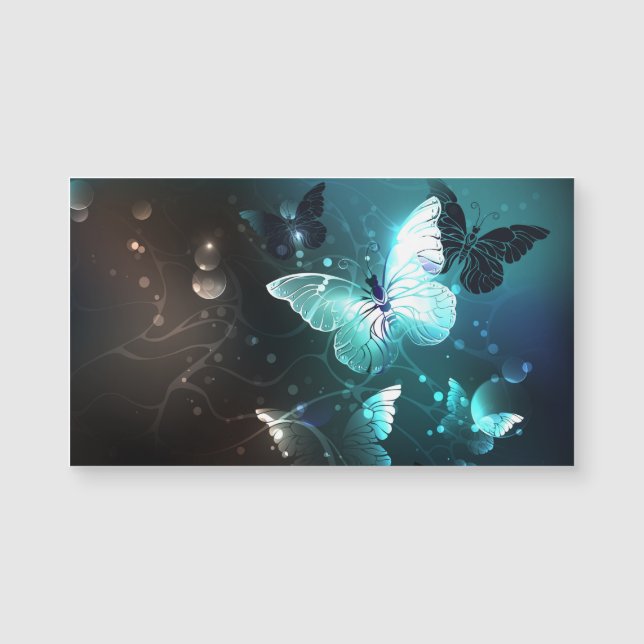 Mint Night Butterflies (Front)