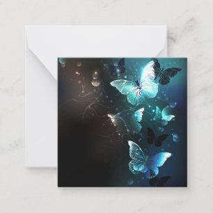 Mint Night Butterflies Card
