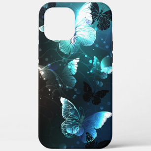Mint Night Butterflies iPhone 12 Pro Max Case