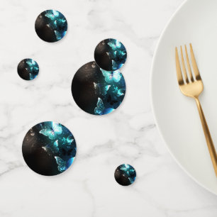 Mint Night Butterflies Confetti