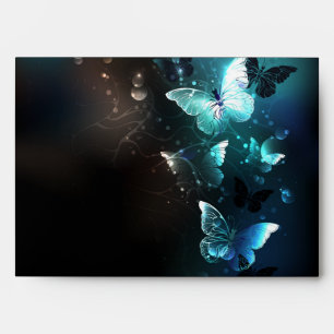 Mint Night Butterflies Envelope