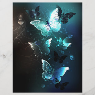 Mint Night Butterflies Flyer