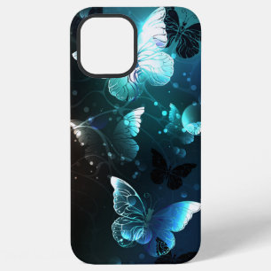 Mint Night Butterflies iPhone 12 Pro Max Case