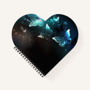 Mint Night Butterflies Notebook