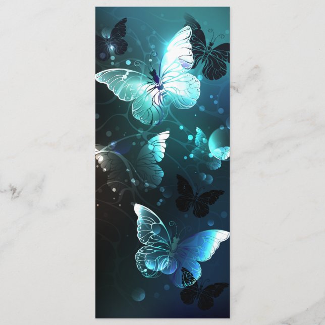 Mint Night Butterflies Program (Front)