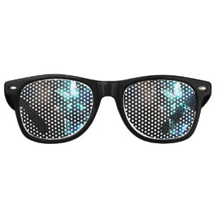 Mint Night Butterflies Retro Sunglasses