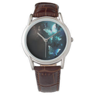 Mint Night Butterflies Watch
