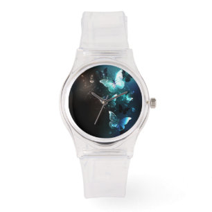 Mint Night Butterflies Watch