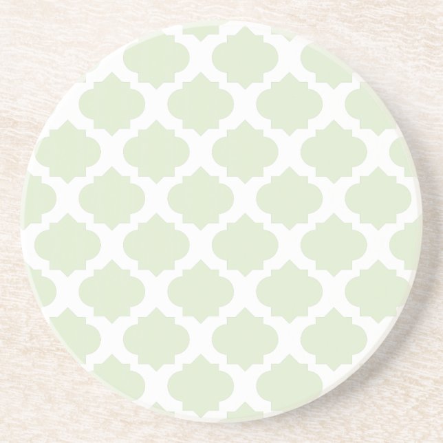 Mint Ornate Pattern Coaster (Front)