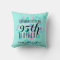 Mint Pastel Colours 95th Birthday Custom Pillow 3
