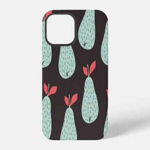 Mint Pears: Vintage Seamless Texture iPhone 12 Case