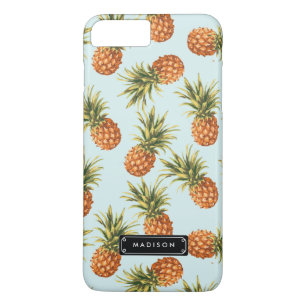 Mint Pineapple Personalised iPhone 8 Plus/7 Plus Case