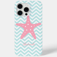 Mint & Pink Zigzag Pattern Starfish