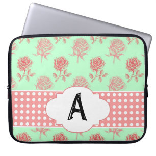 Mint Roses Laptop Sleeve
